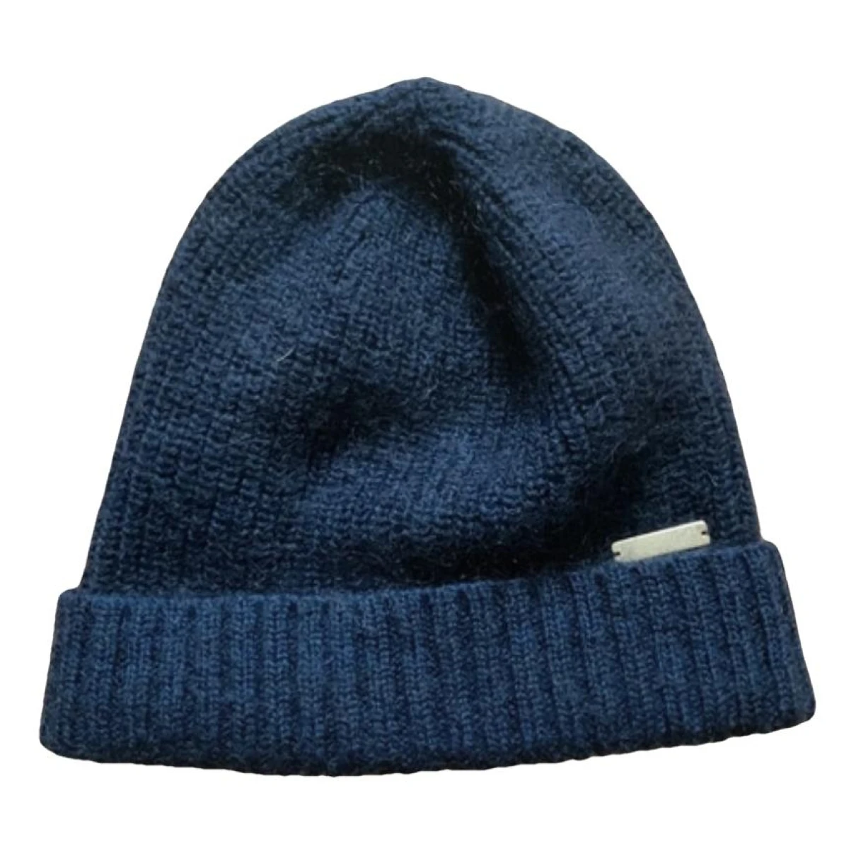 Pre-owned Woolrich Cashmere Beanie In Blue