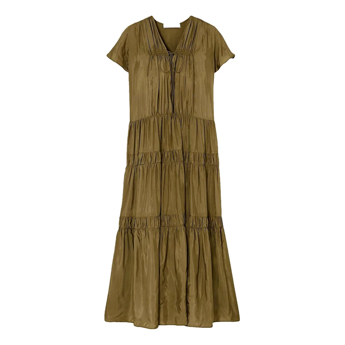 Pre-owned See By Chloé Maxi Dress In Khaki