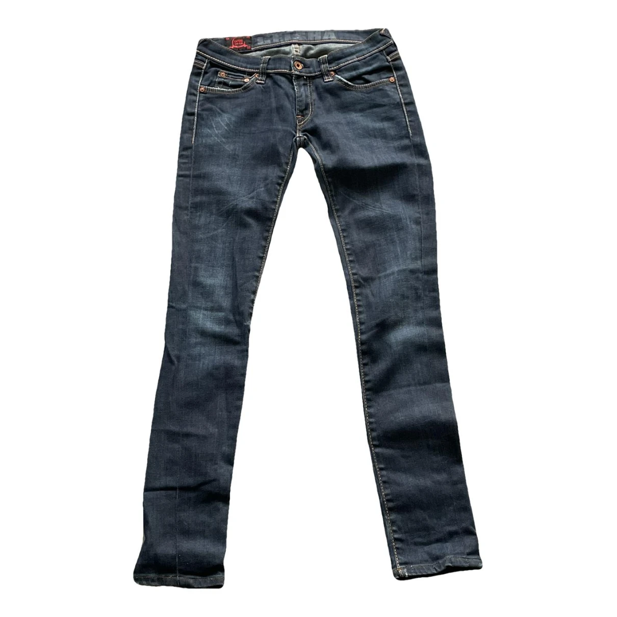 Pre-owned Evisu Straight Jeans In Blue