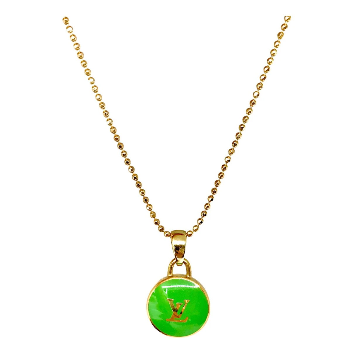 Pre-owned Louis Vuitton Necklace In Green