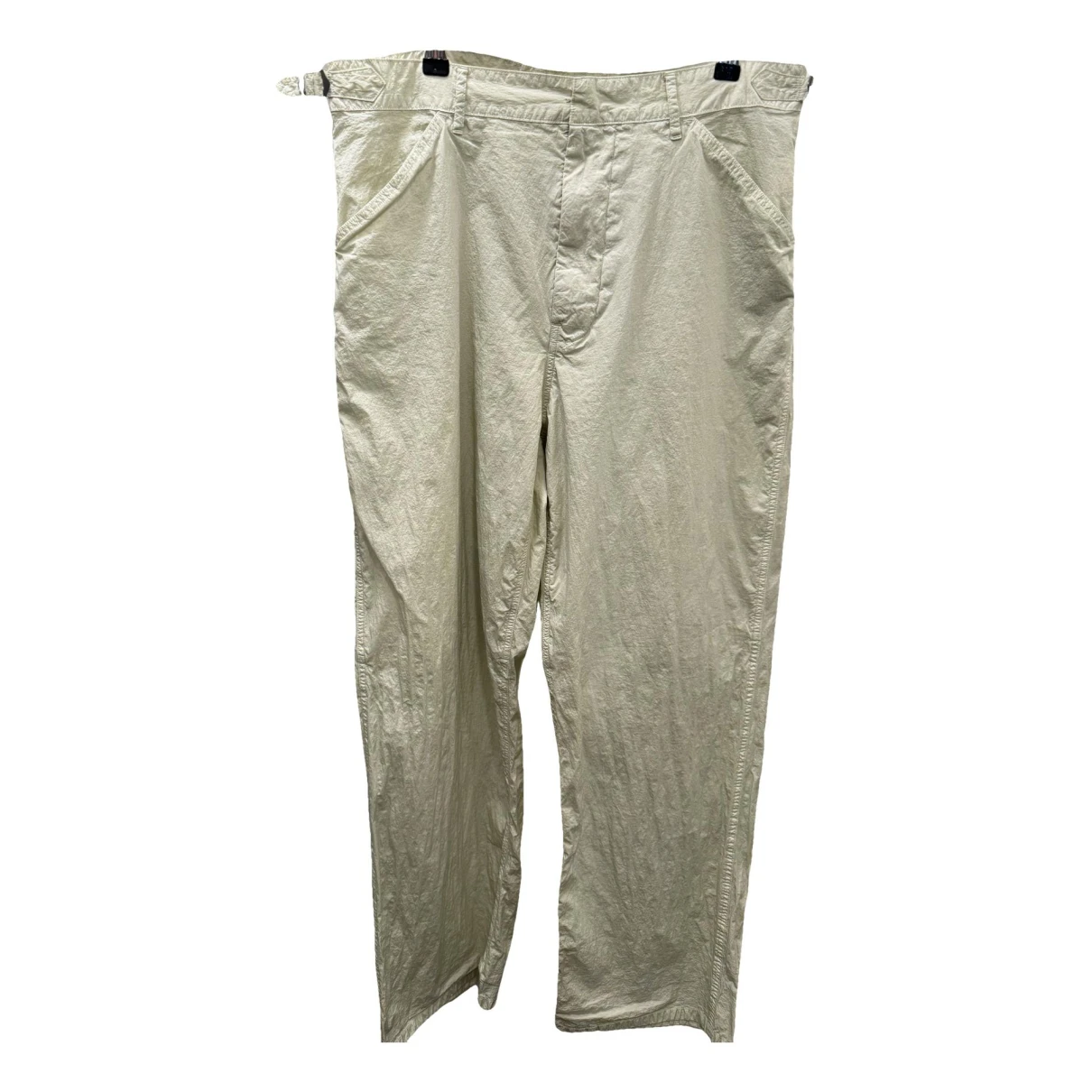 Pre-owned Auralee Trousers In Green