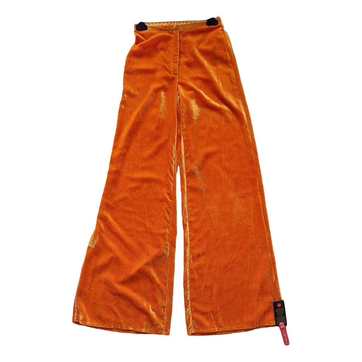 Pre-owned Forte Forte Velvet Trousers In Orange