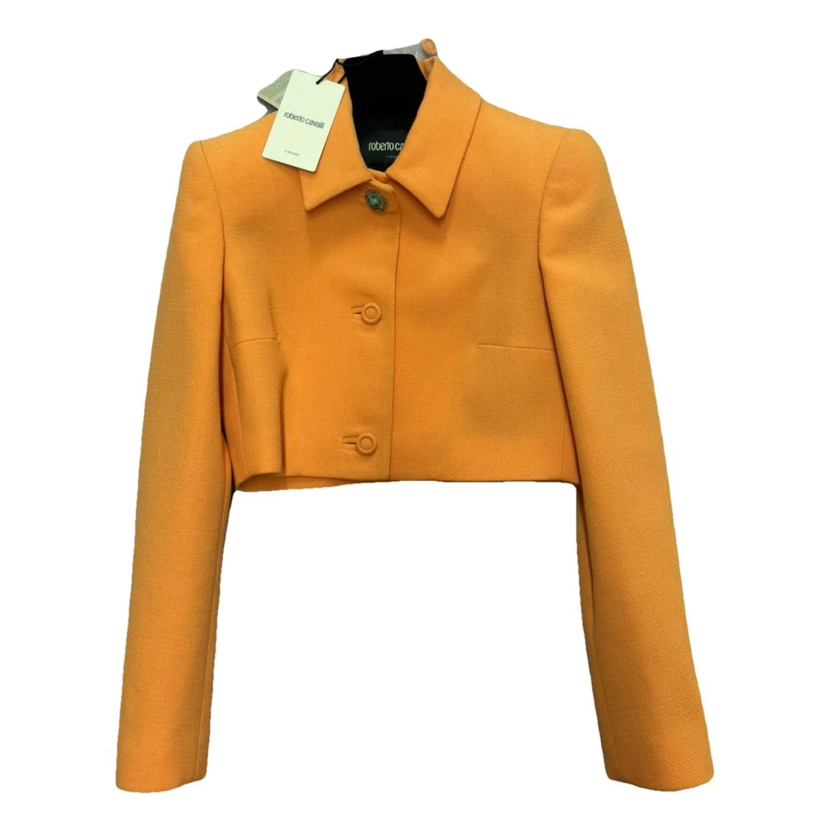Pre-owned Roberto Cavalli Short Vest In Orange