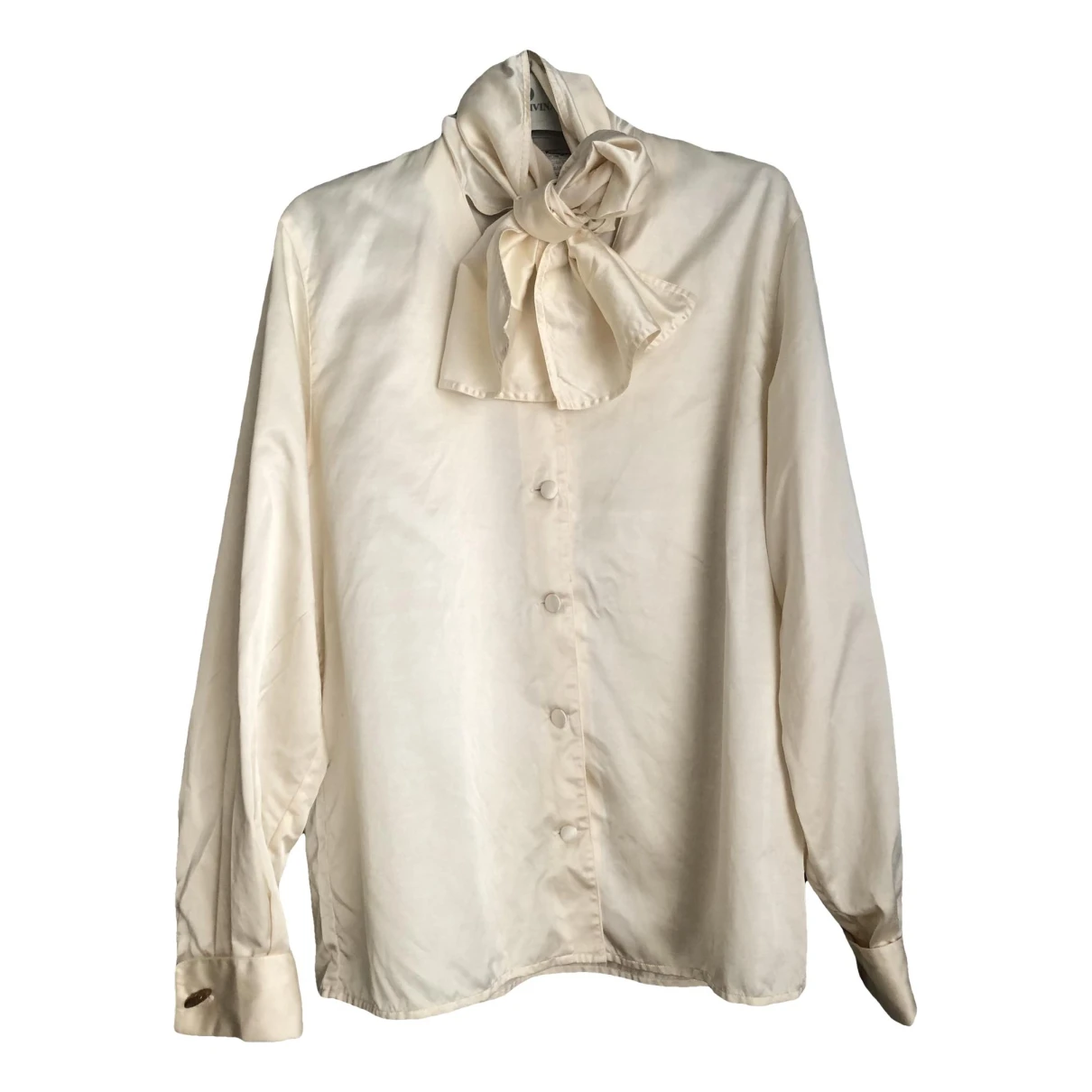Pre-owned Ferragamo Silk Shirt In Beige