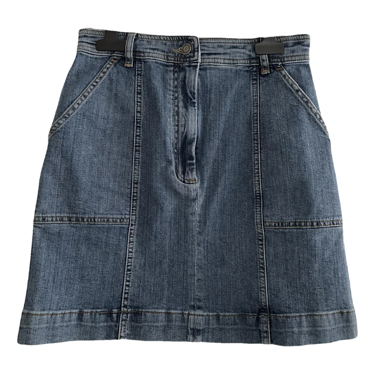 Pre-owned Vanessa Bruno Mini Skirt In Blue