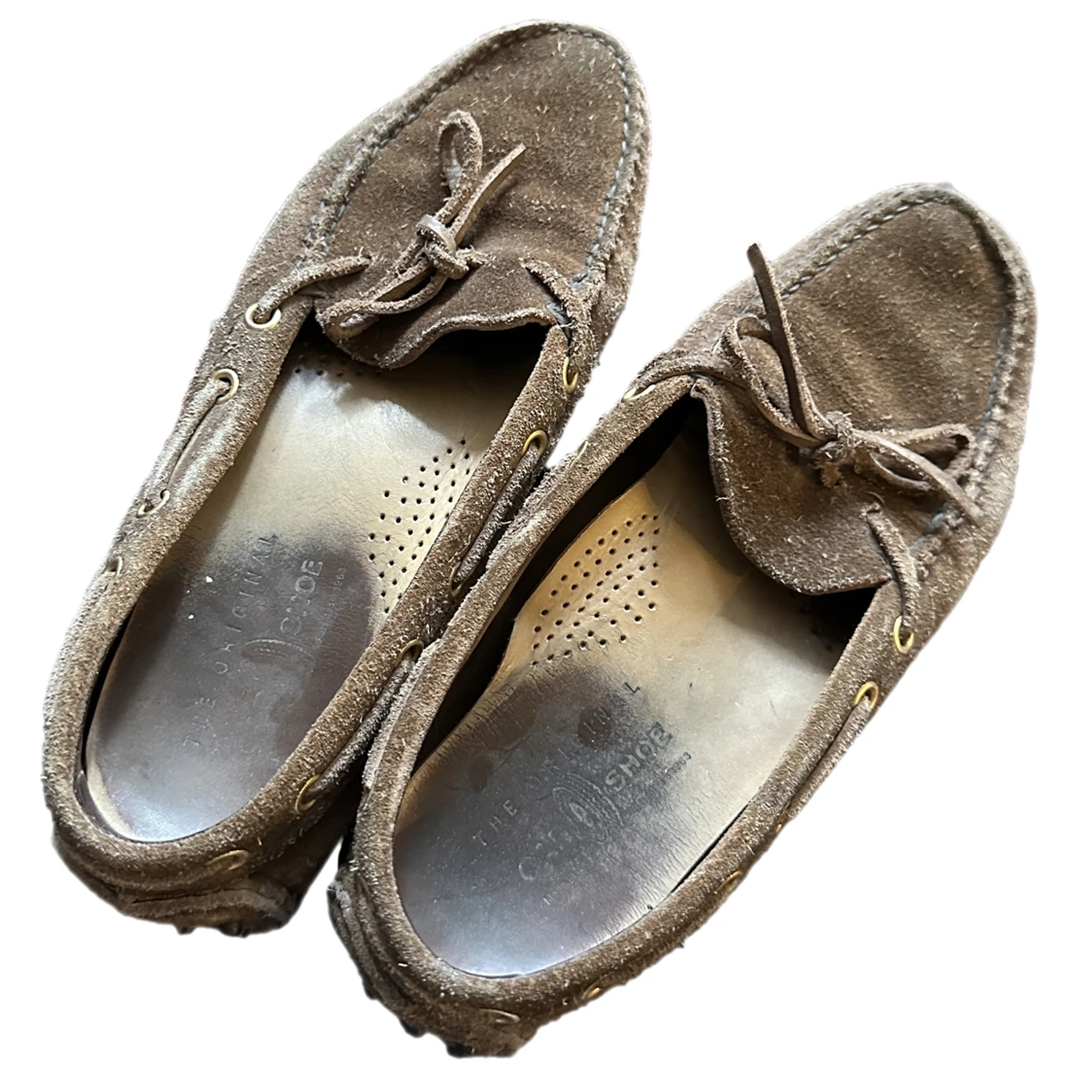Pre-owned Carshoe Flats In Brown