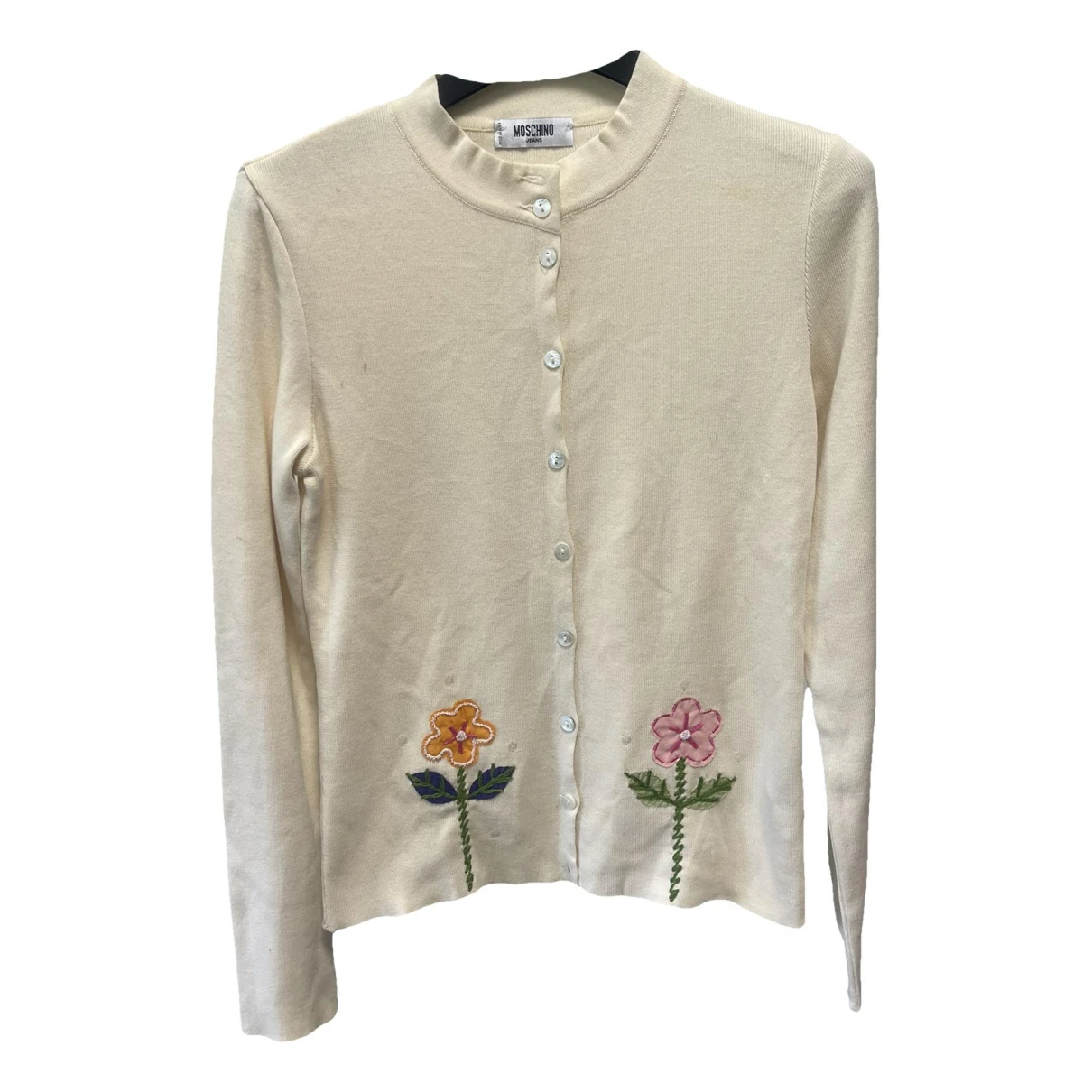 Pre-owned Moschino Cardigan In Beige