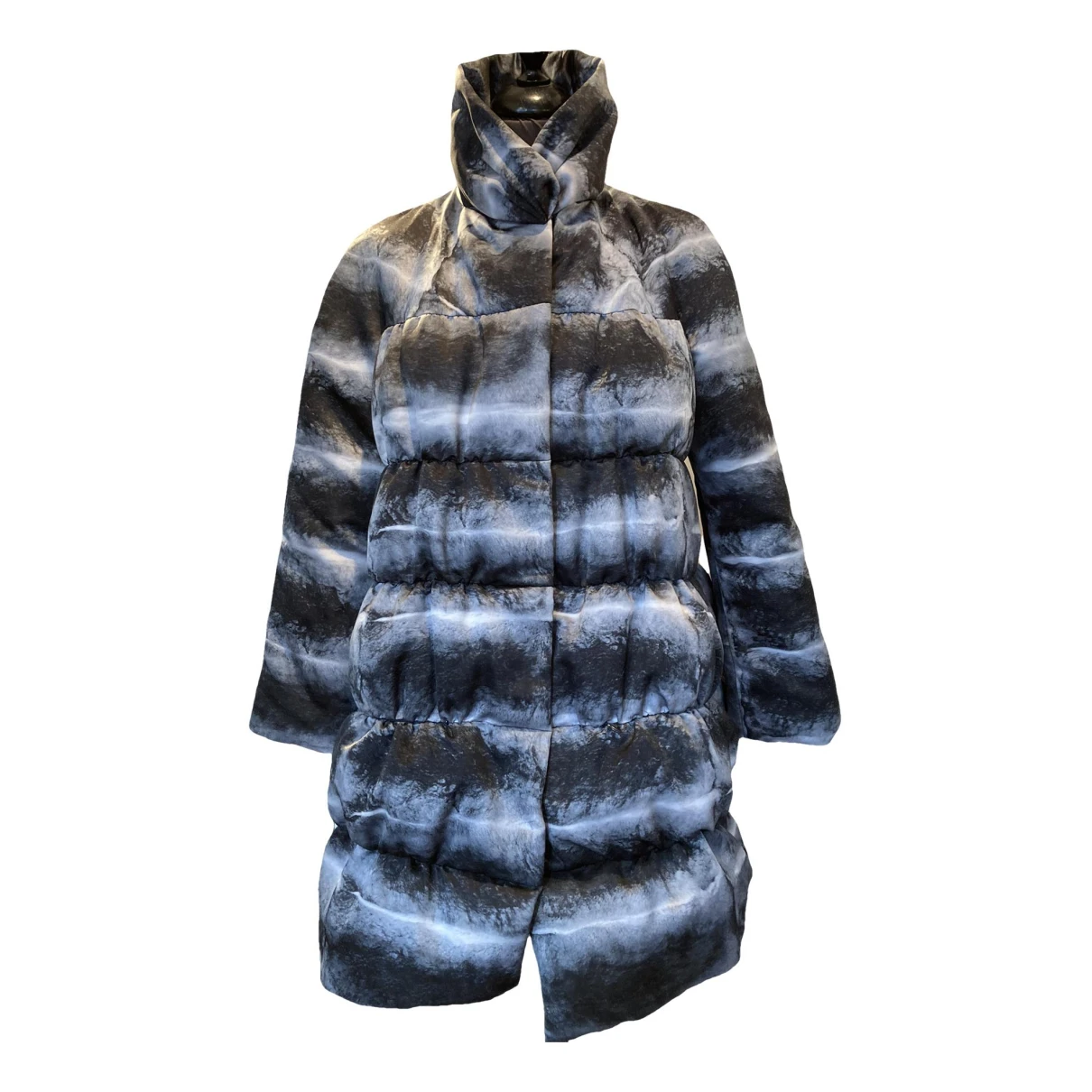 Pre-owned Moncler Gamme Rouge Peacoat In Grey