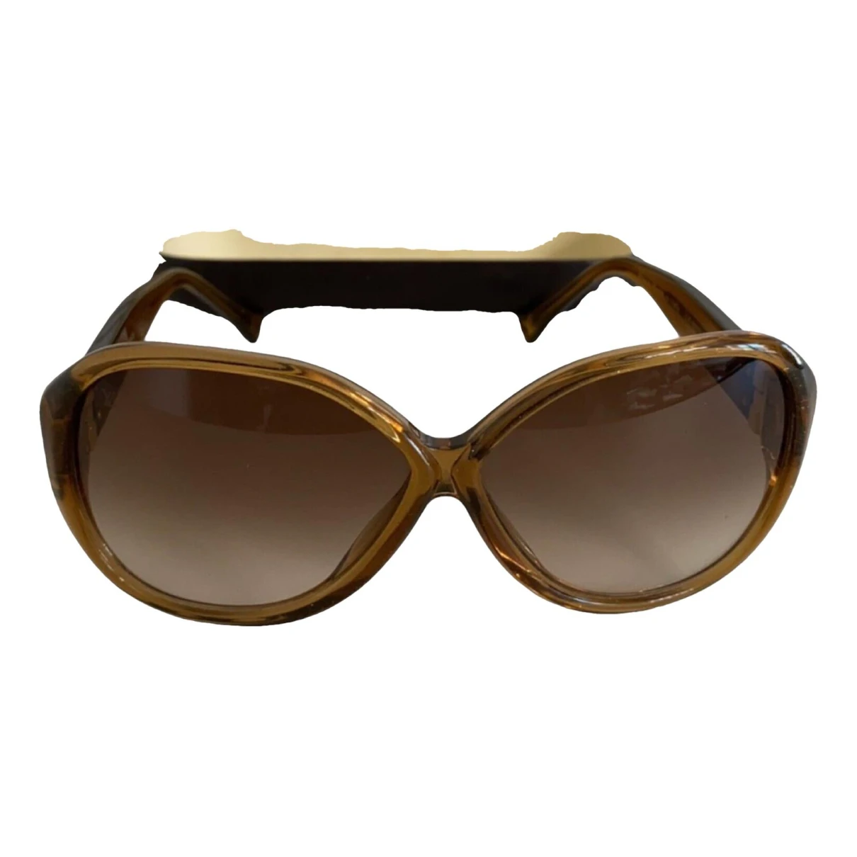 Pre-owned Louis Vuitton Oversized Sunglasses In Gold
