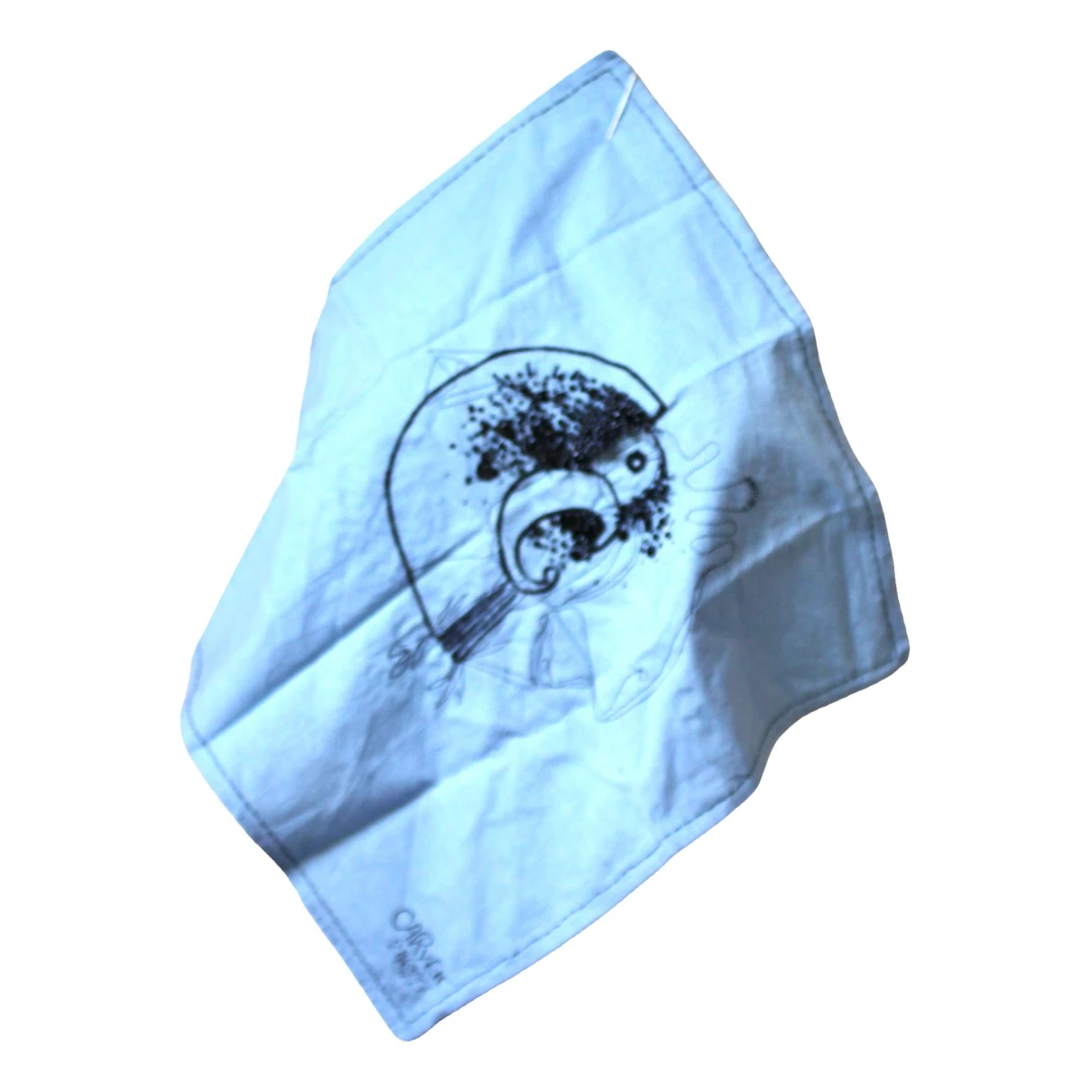 Pre-owned Carven Silk Handkerchief In Blue
