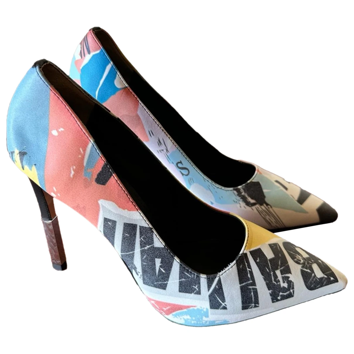 Pre-owned Balmain Leather Heels In Multicolour