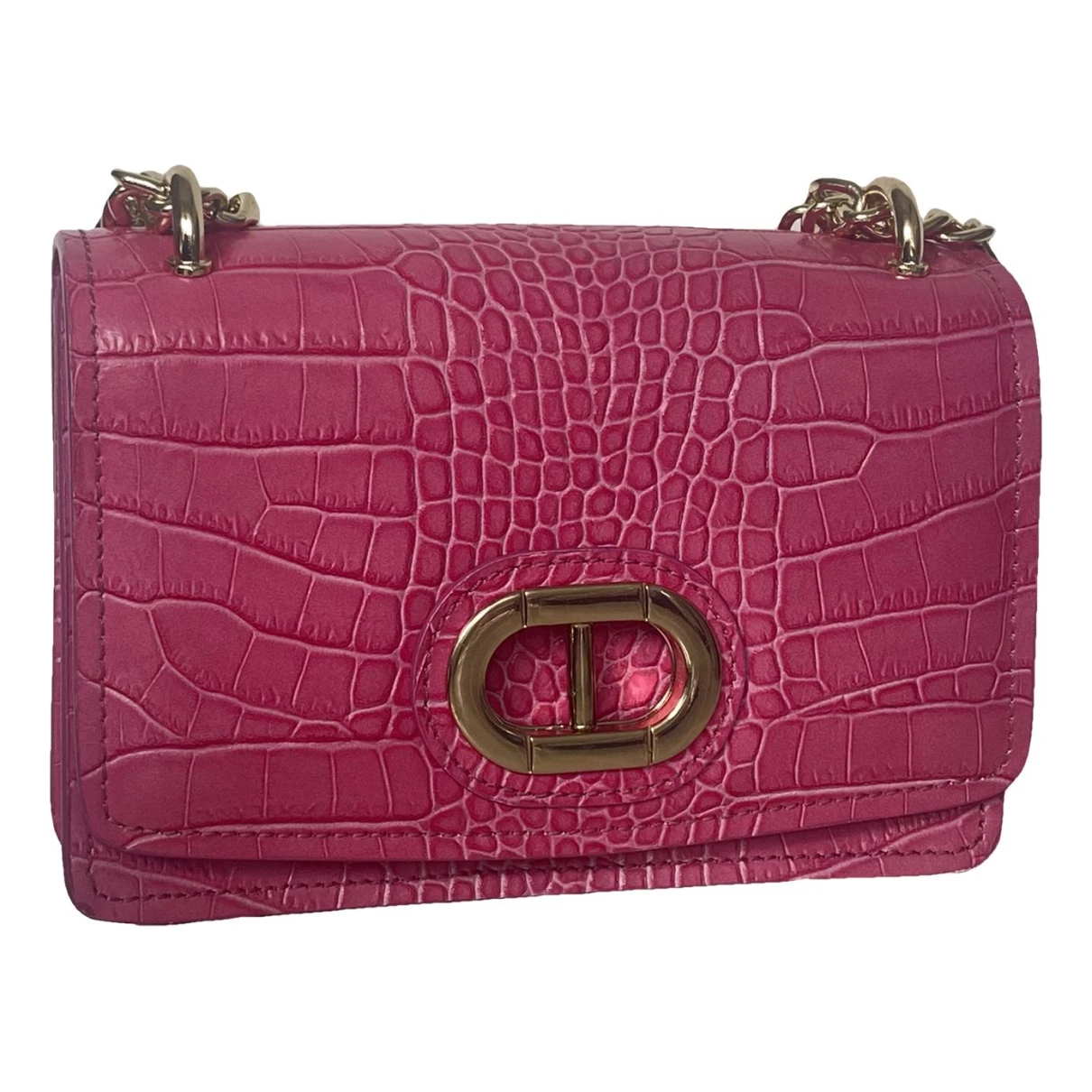Pre-owned Dee Ocleppo Leather Clutch Bag In Pink