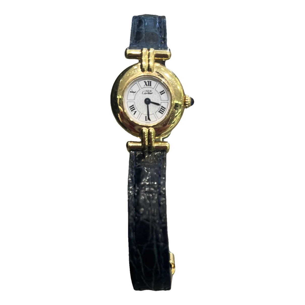 Pre-owned Cartier Must Vendôme Silver Gilt Watch In Gold
