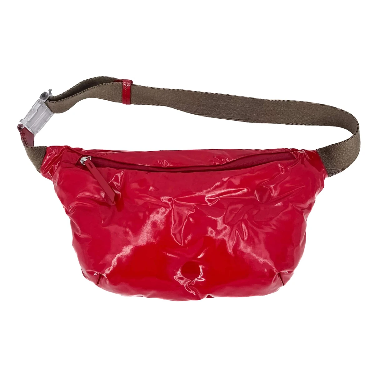 Pre-owned Maison Margiela Glam Slam Leather Mini Bag In Red