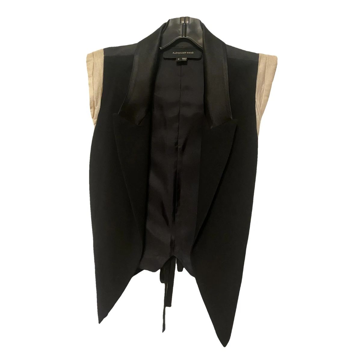 Pre-owned Alexander Wang Silk Vest In Black