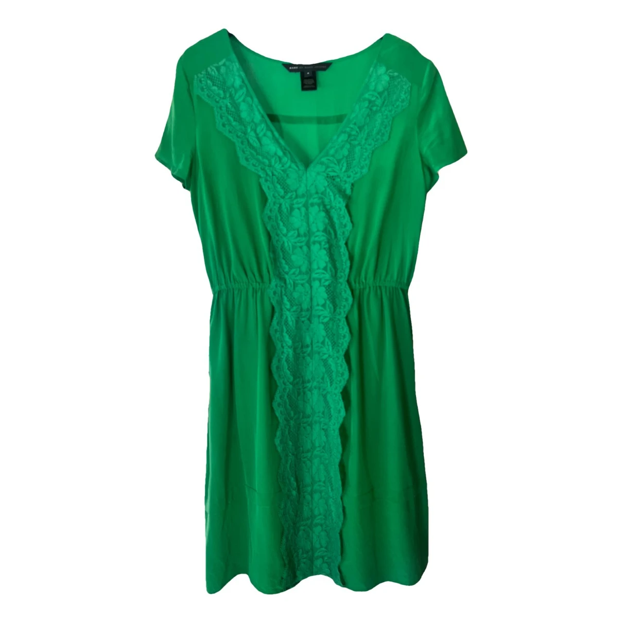 Pre-owned Marc By Marc Jacobs Silk Mid-length Dress In Green