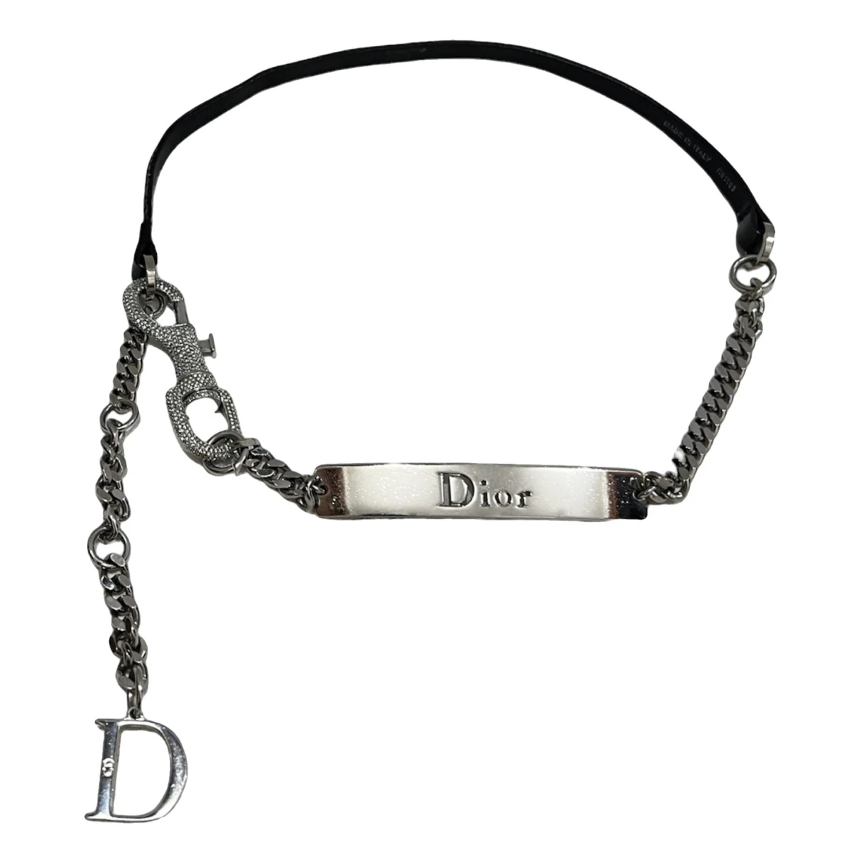 Pre-owned Dior Belt In Silver