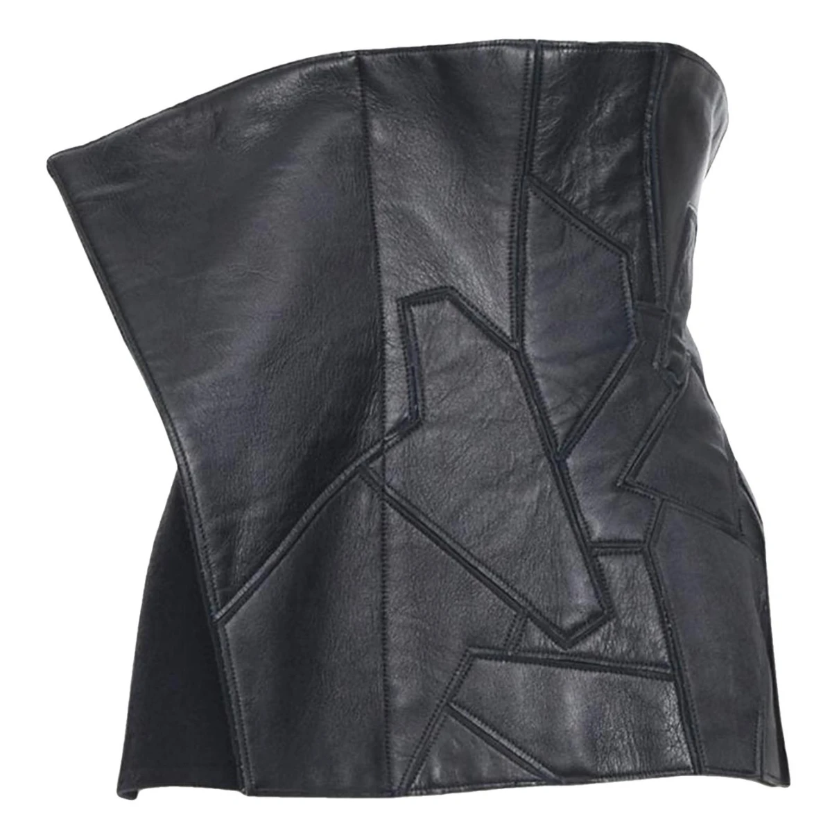 Pre-owned Yohji Yamamoto Leather Corset In Black