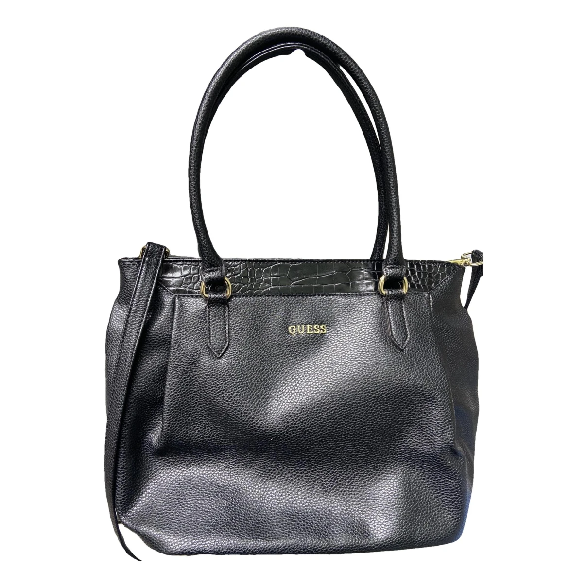 Pre-owned Guess Tote In Black