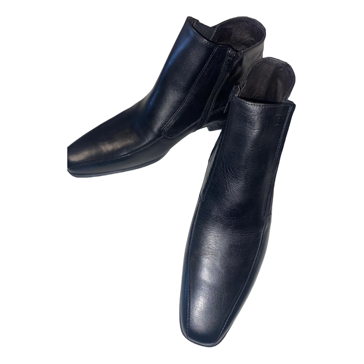Pre-owned Pierre Cardin Leather Boots In Black