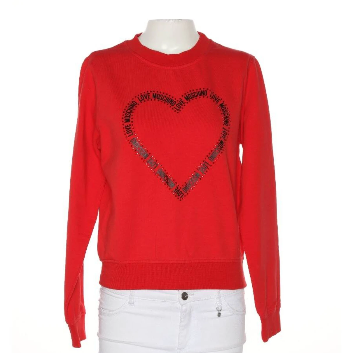 Pre-owned Moschino Love Sweatshirt In Red