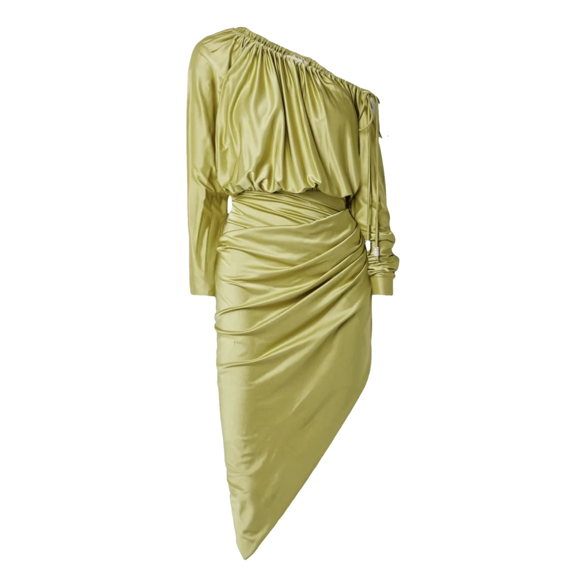 Pre-owned Alexandre Vauthier Mid-length Dress In Yellow