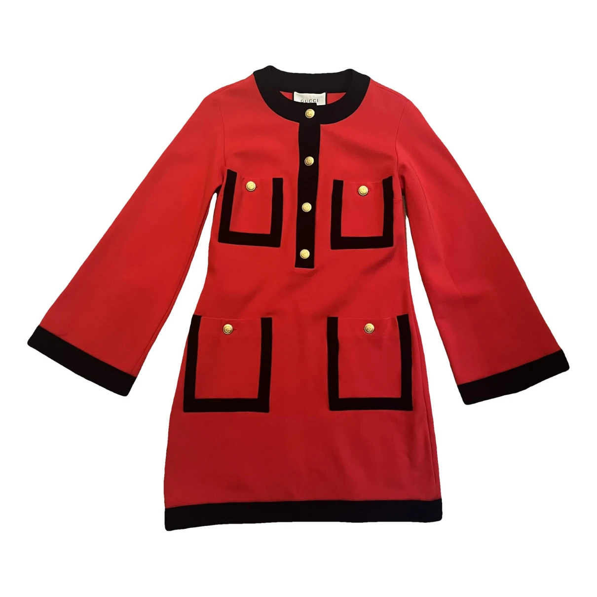 Pre-owned Gucci Mini Dress In Red