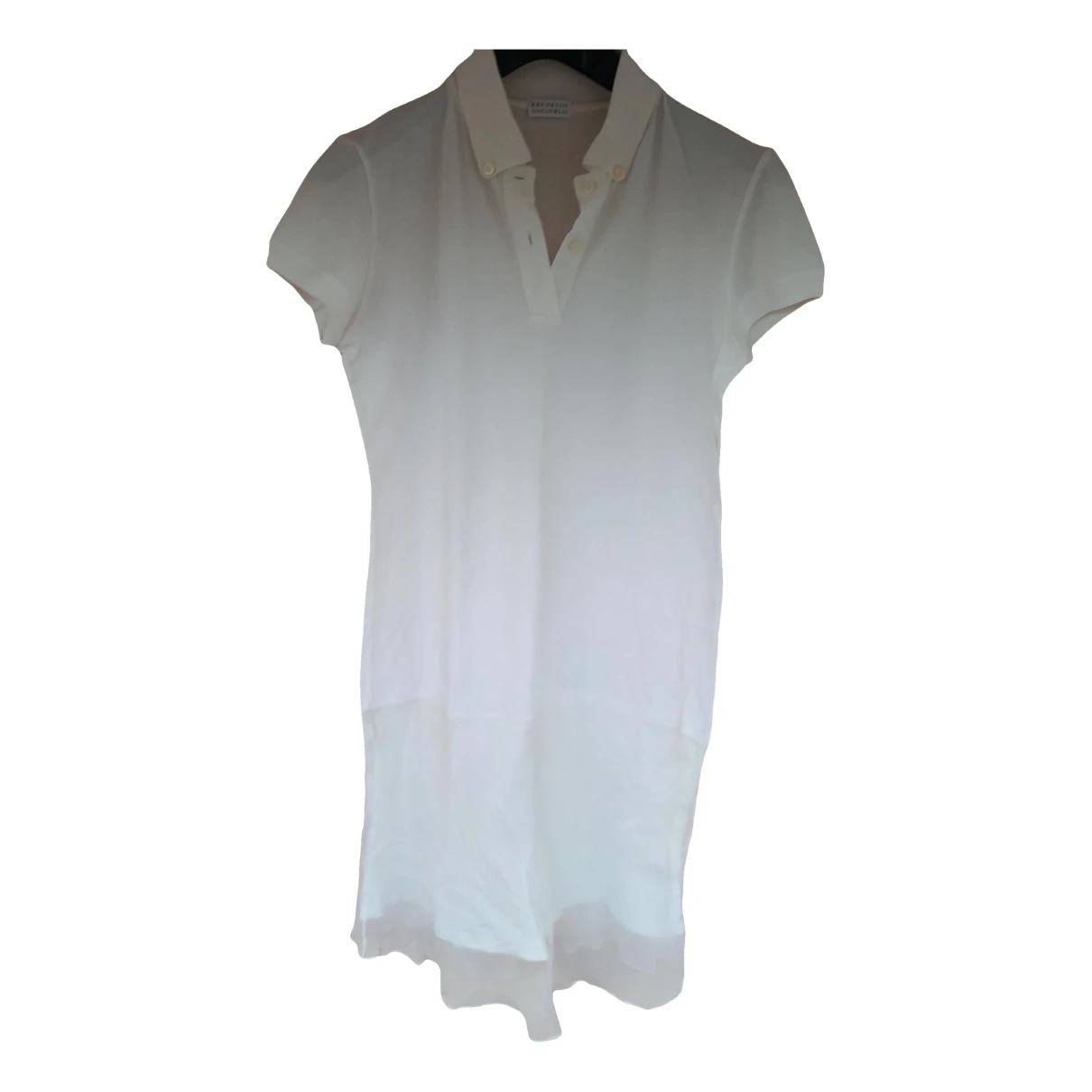 Pre-owned Brunello Cucinelli Mid-length Dress In White