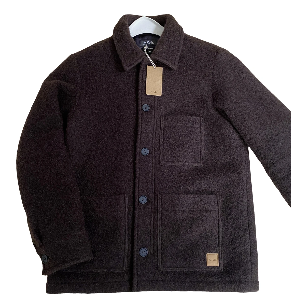 Pre-owned Apc Wool Vest In Brown
