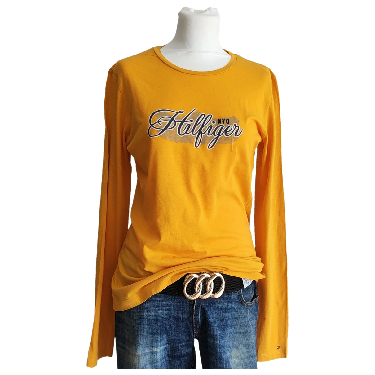 Pre-owned Tommy Hilfiger T-shirt In Yellow