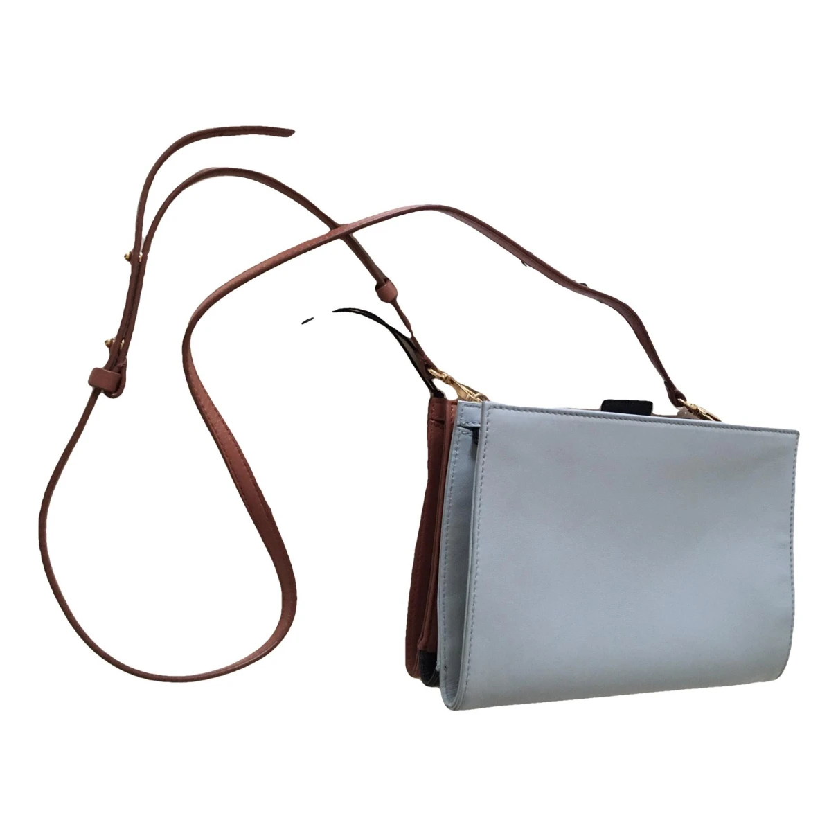 Pre-owned Plan C Leather Clutch Bag In Multicolour