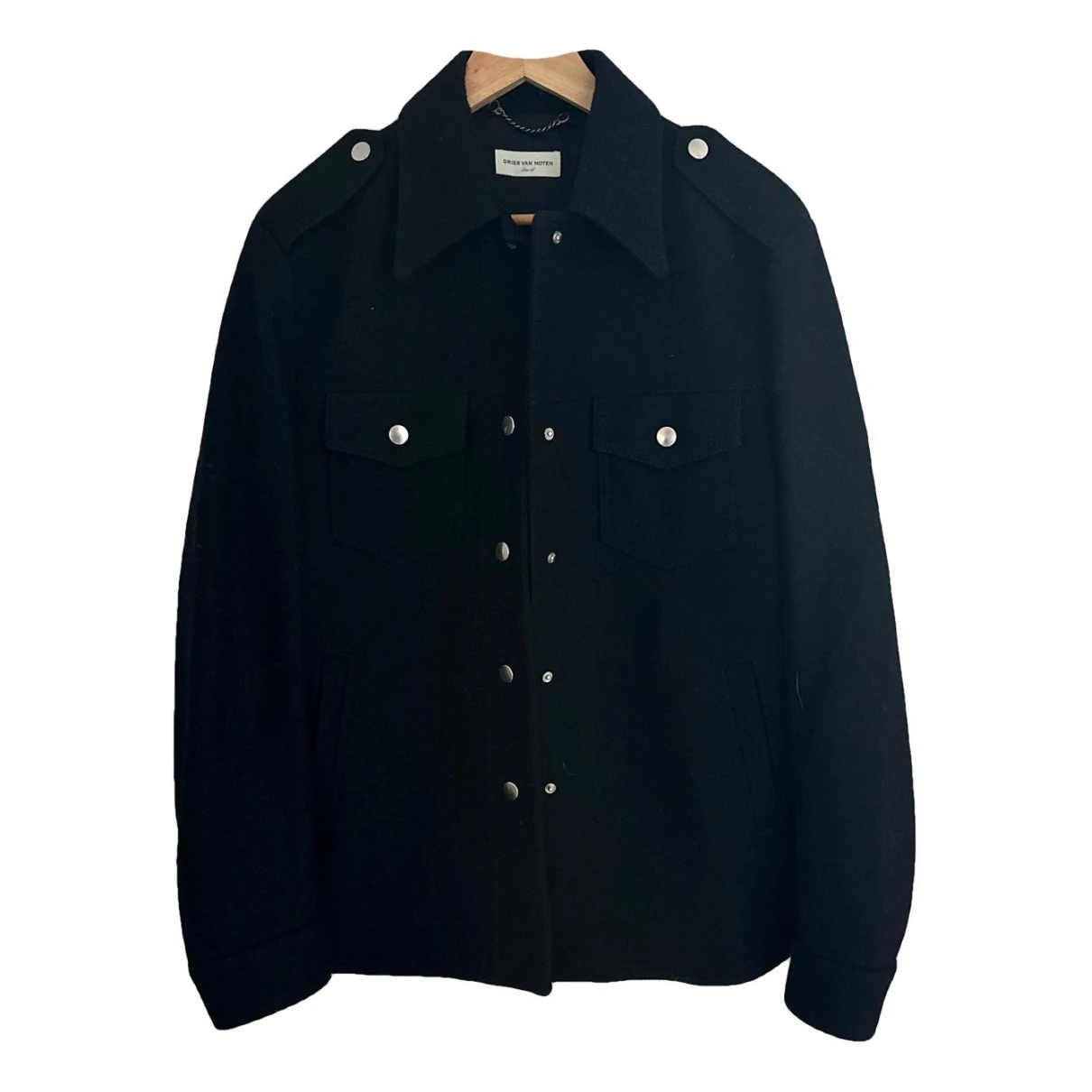 Pre-owned Dries Van Noten Wool Jacket In Black
