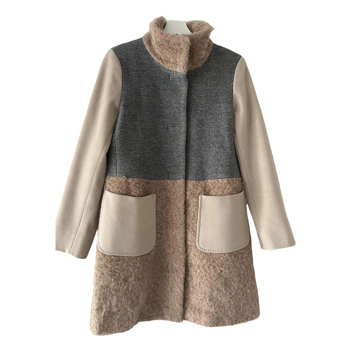 Pre-owned Marella Wool Coat In Beige