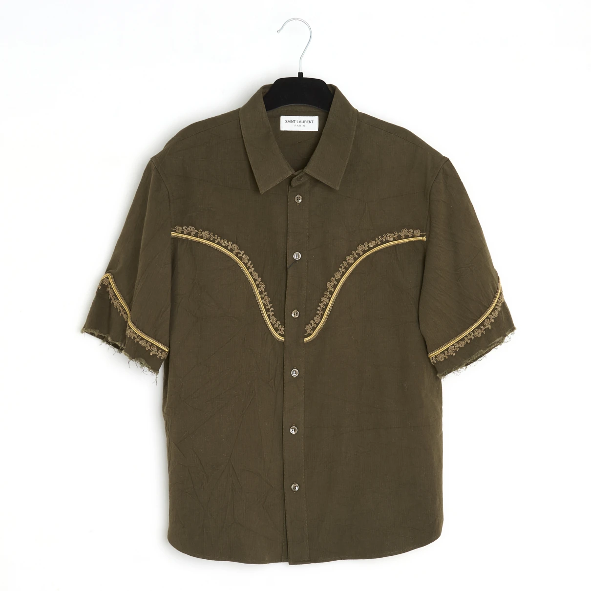 Pre-owned Saint Laurent Shirt In Khaki