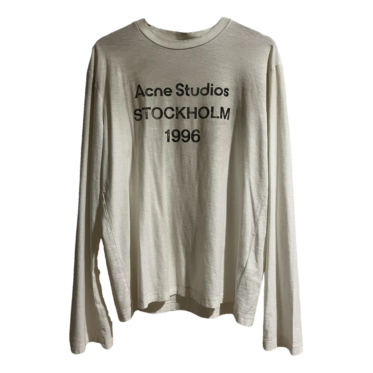 Pre-owned Acne Studios T-shirt In Ecru