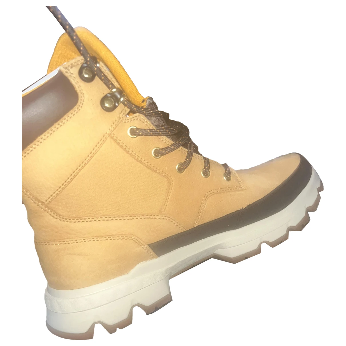 Pre-owned Timberland Cloth Boots In Yellow