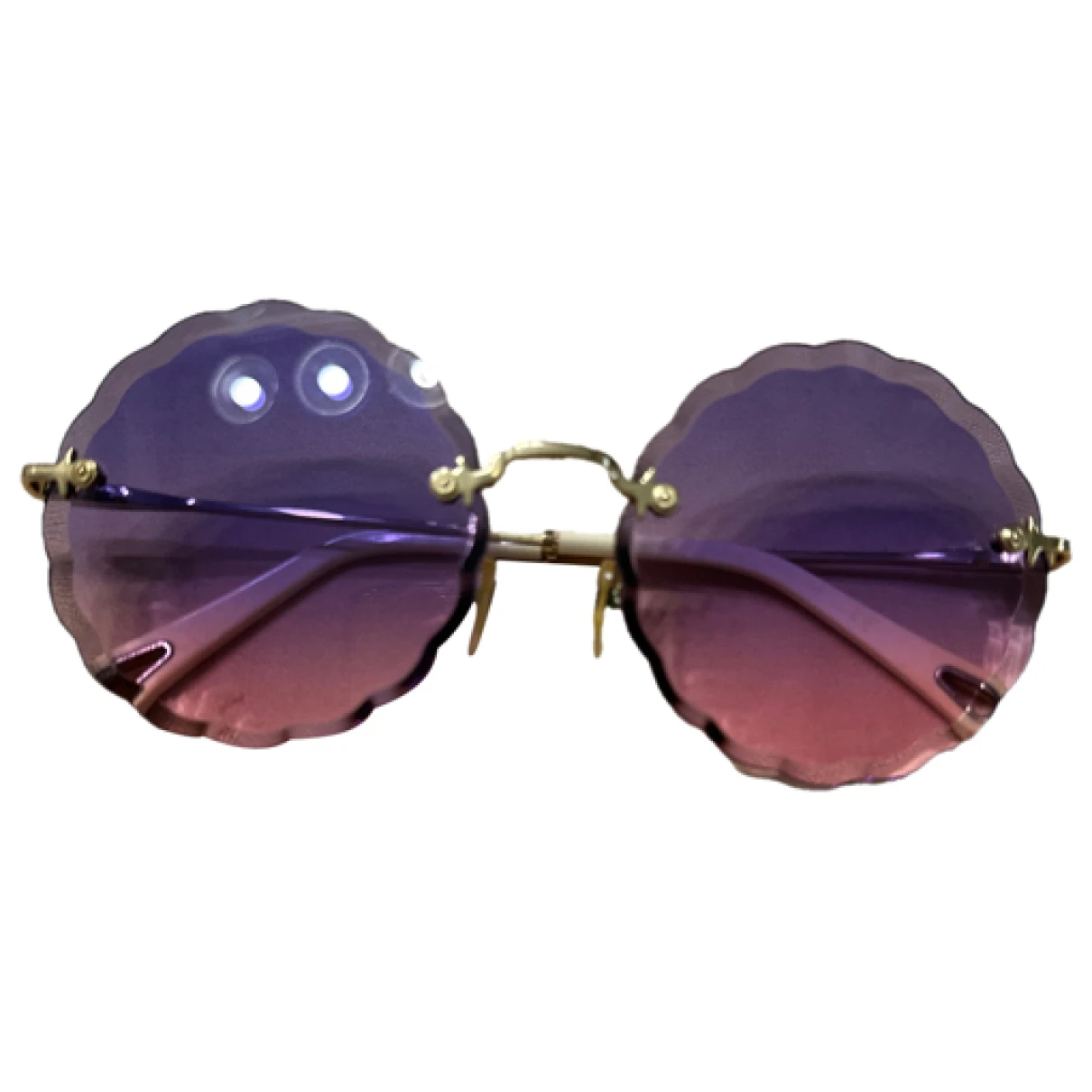 Pre-owned Chloé Rosie Sunglasses In Purple
