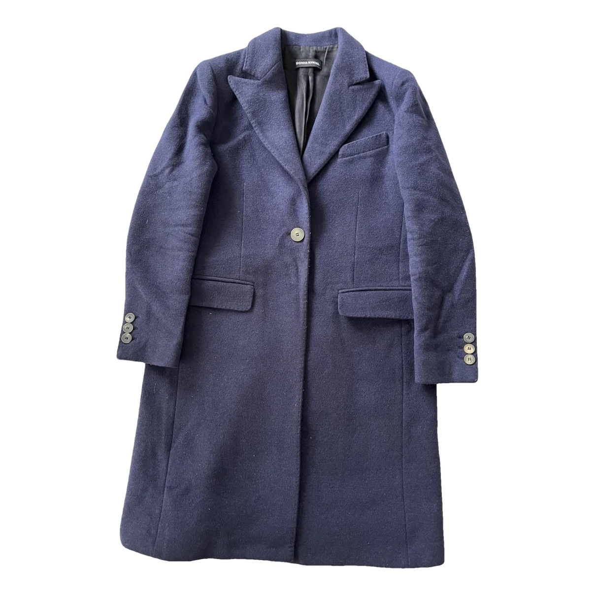 Pre-owned Sonia Rykiel Wool Coat In Blue