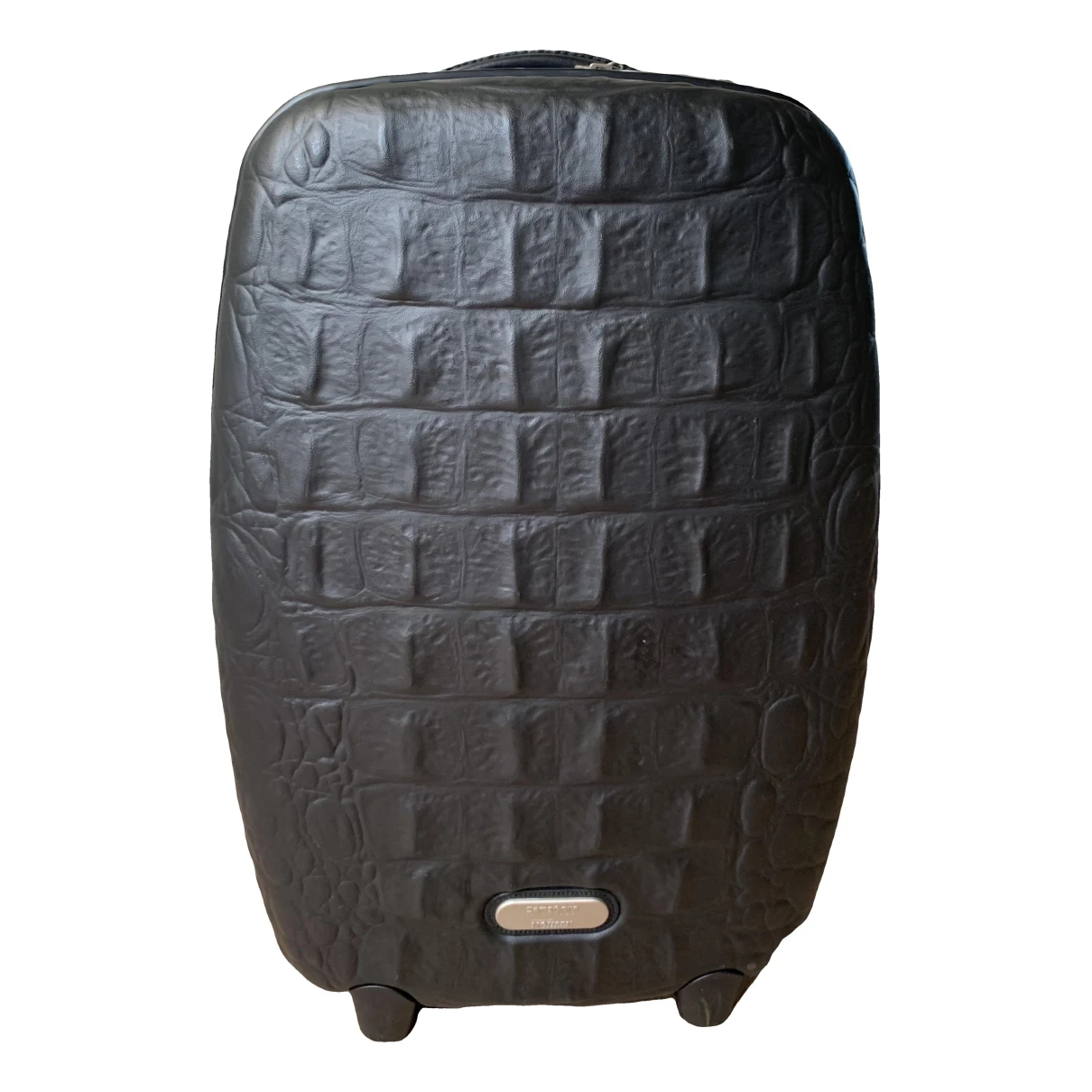 Pre-owned Samsonite Leather Travel Bag In Black