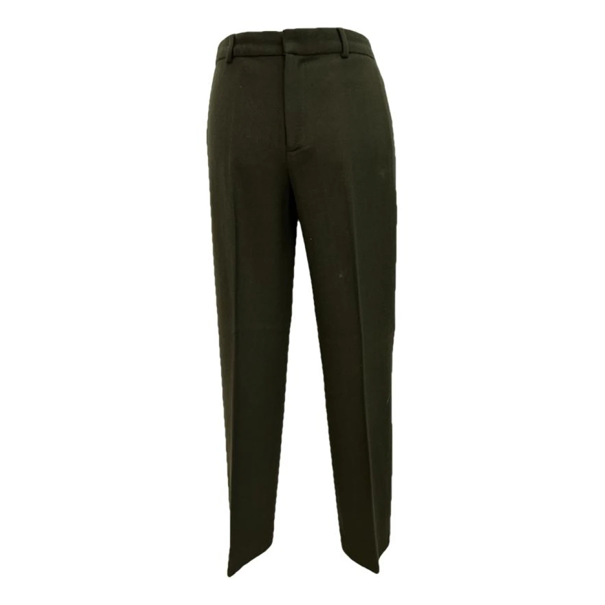 Pre-owned Ralph Lauren Wool Slim Pants In Green