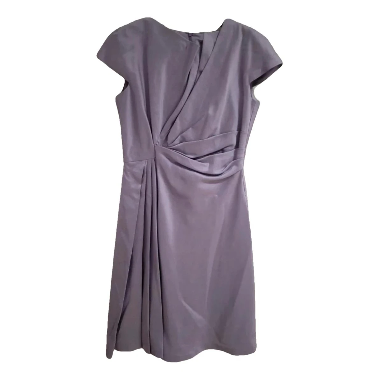 Pre-owned Max Mara Atelier Silk Dress In Purple