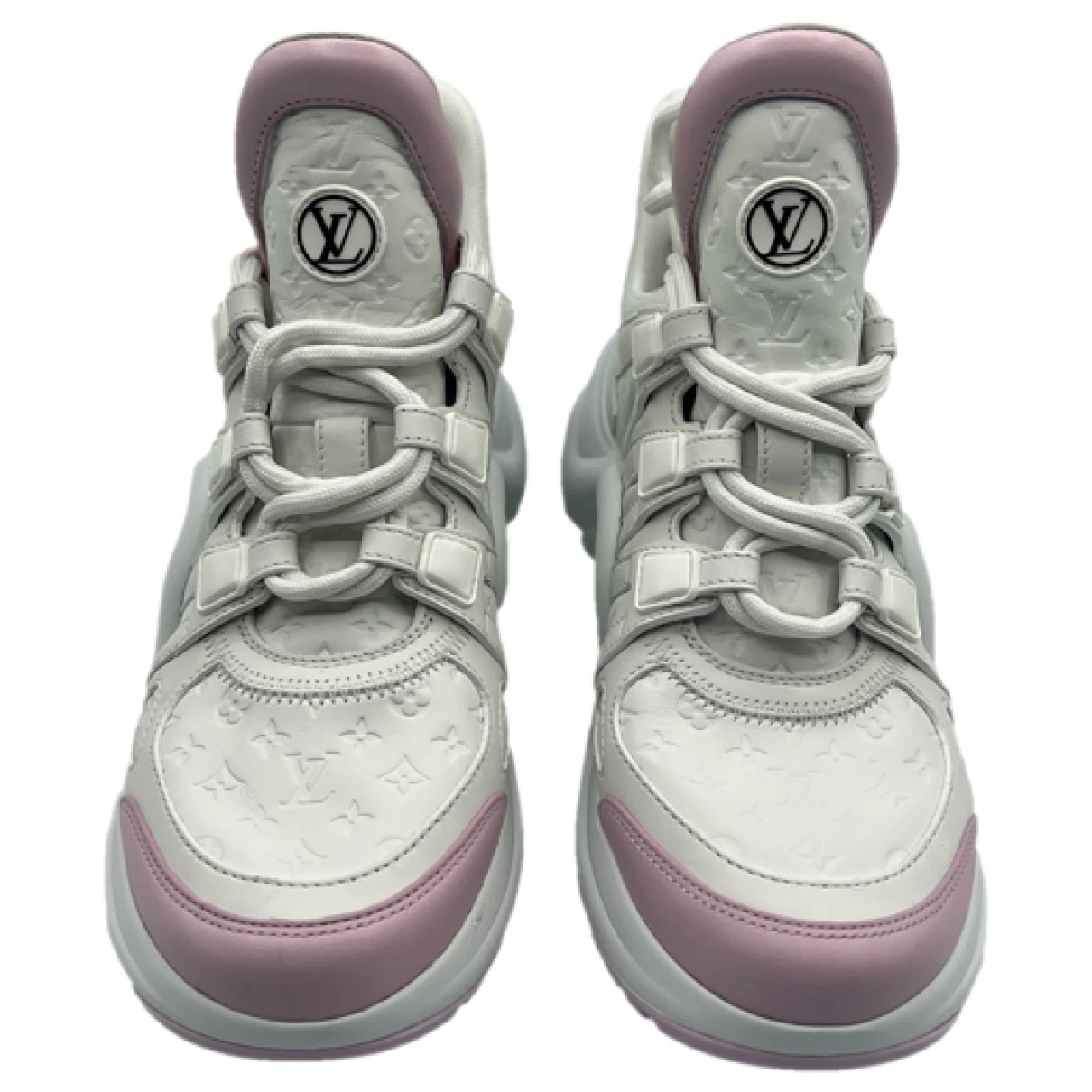 Pre-owned Louis Vuitton Archlight Leather Trainers In Pink