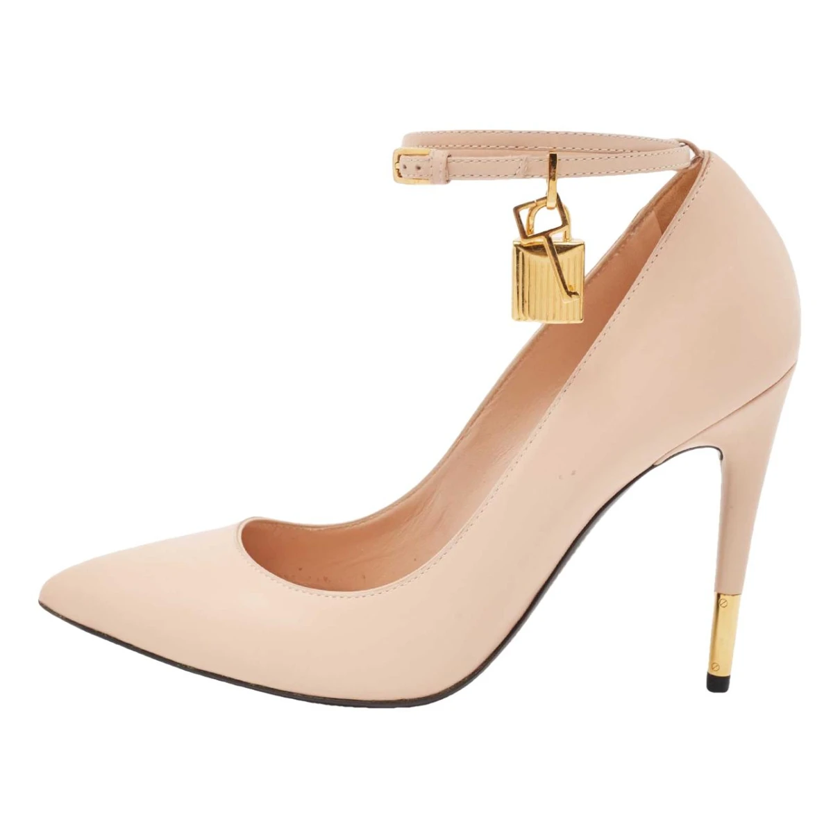 Pre-owned Tom Ford Leather Heels In Beige