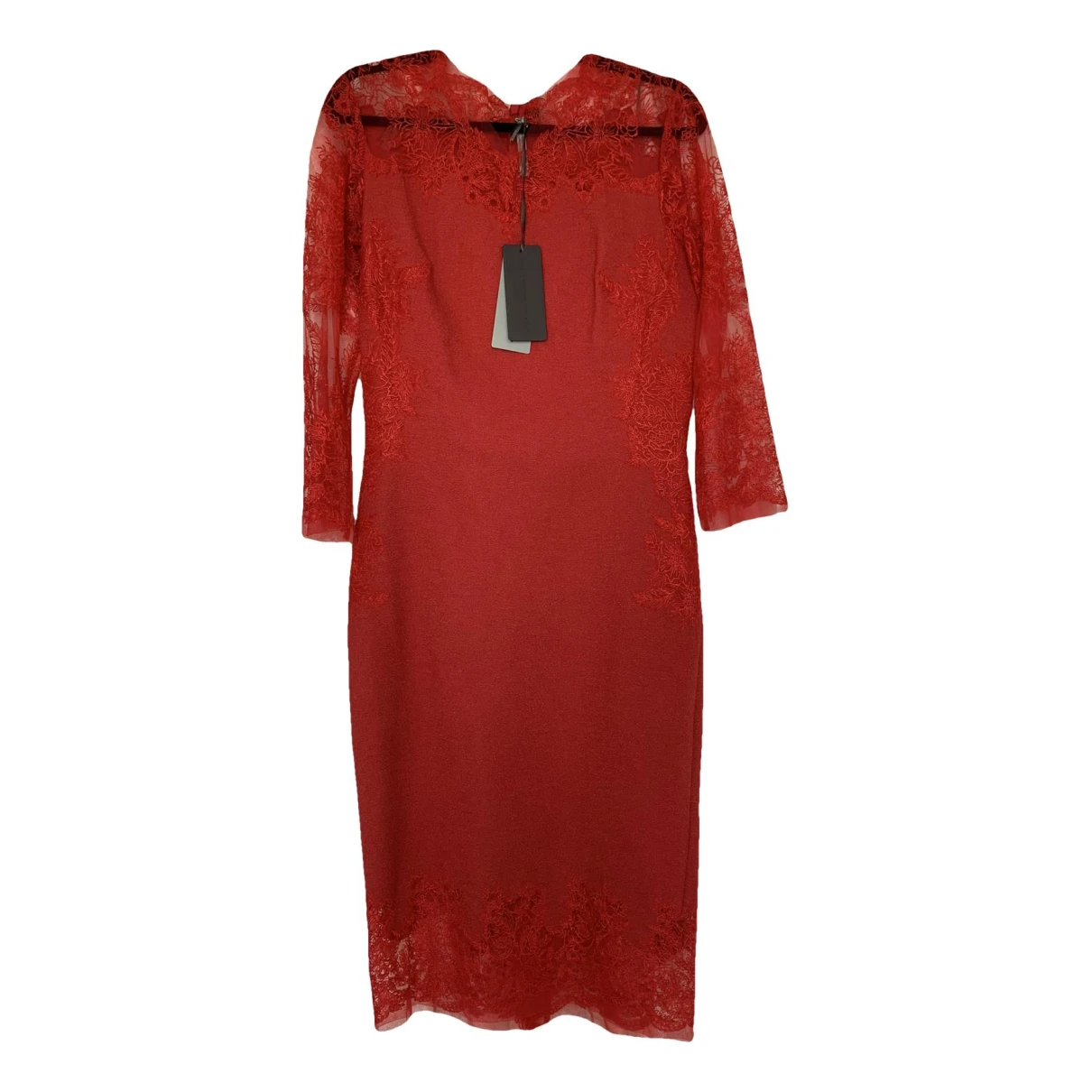 Pre-owned Ermanno Scervino Wool Mid-length Dress In Red