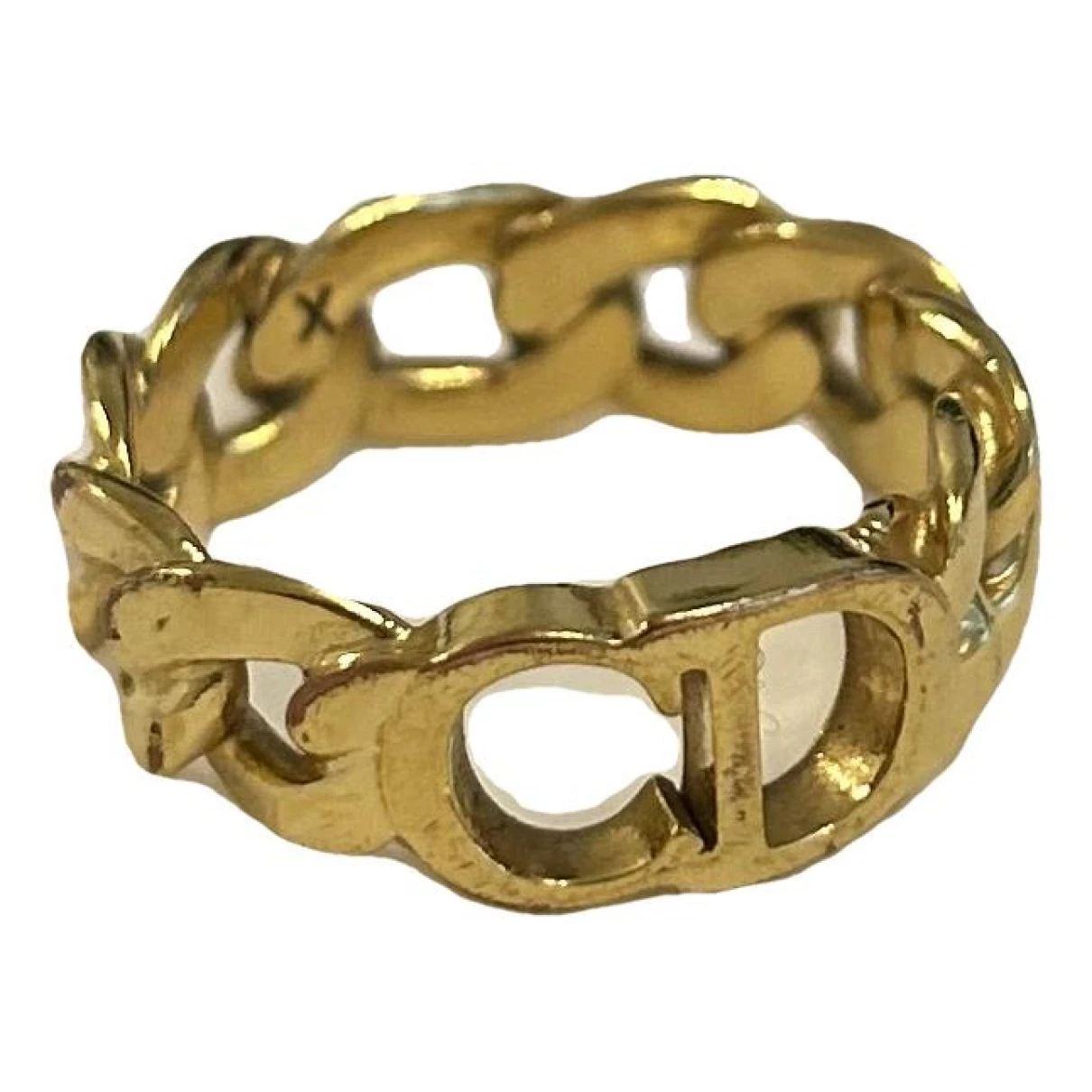 Pre-owned Dior Danseuse Etoile Yellow Gold Ring