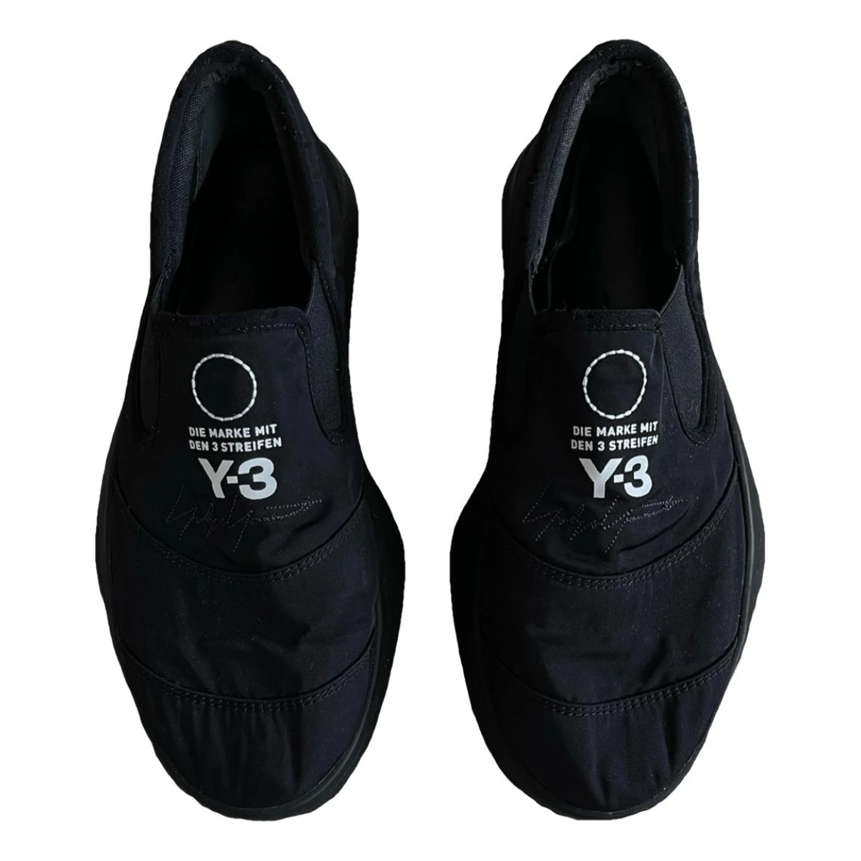 Pre-owned Y-3 Trainers In Black