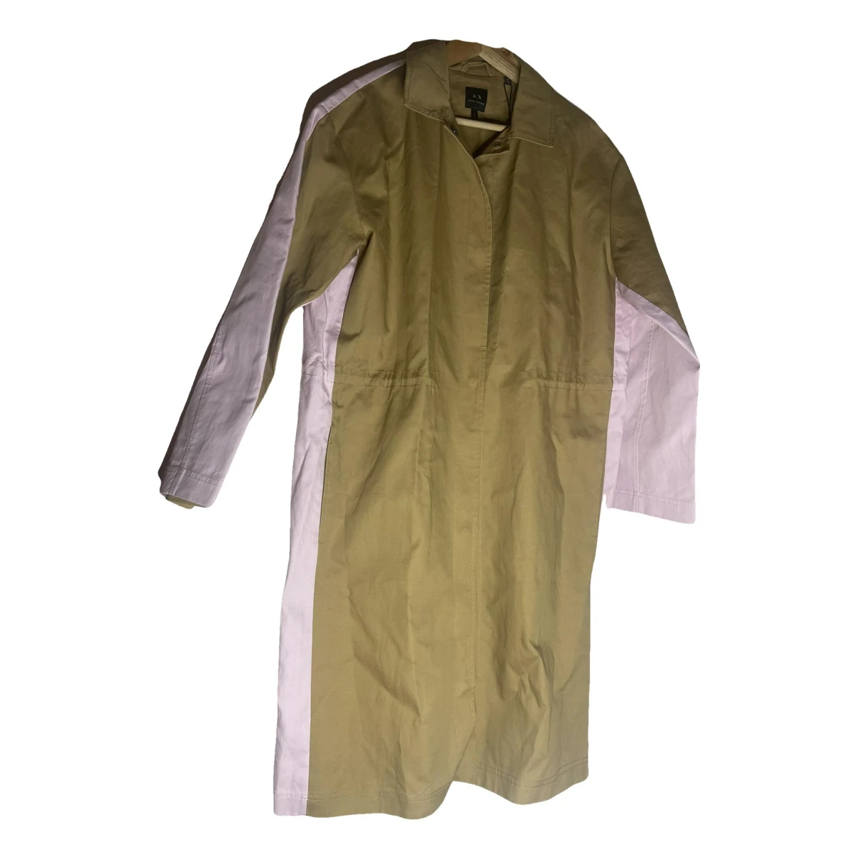 Pre-owned Armani Exchange Trench Coat In Pink