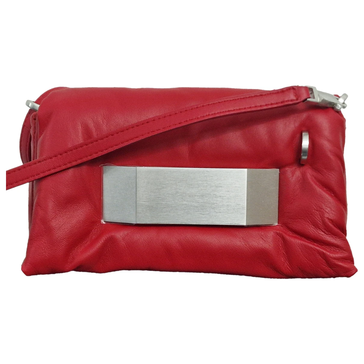 Pre-owned Rick Owens Leather Handbag In Red