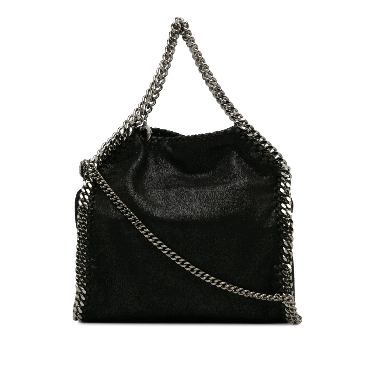 Pre-owned Stella Mccartney Falabella Cloth Crossbody Bag In Black