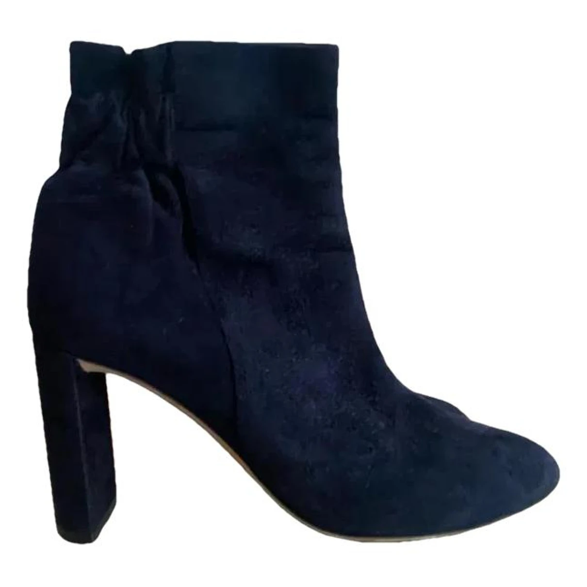 Pre-owned Dior Ankle Boots In Navy